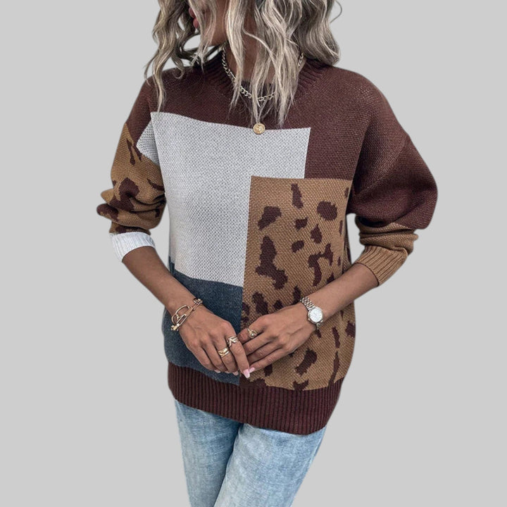 Le Clair - vintage majica s leopard uzorkom i zakrpama