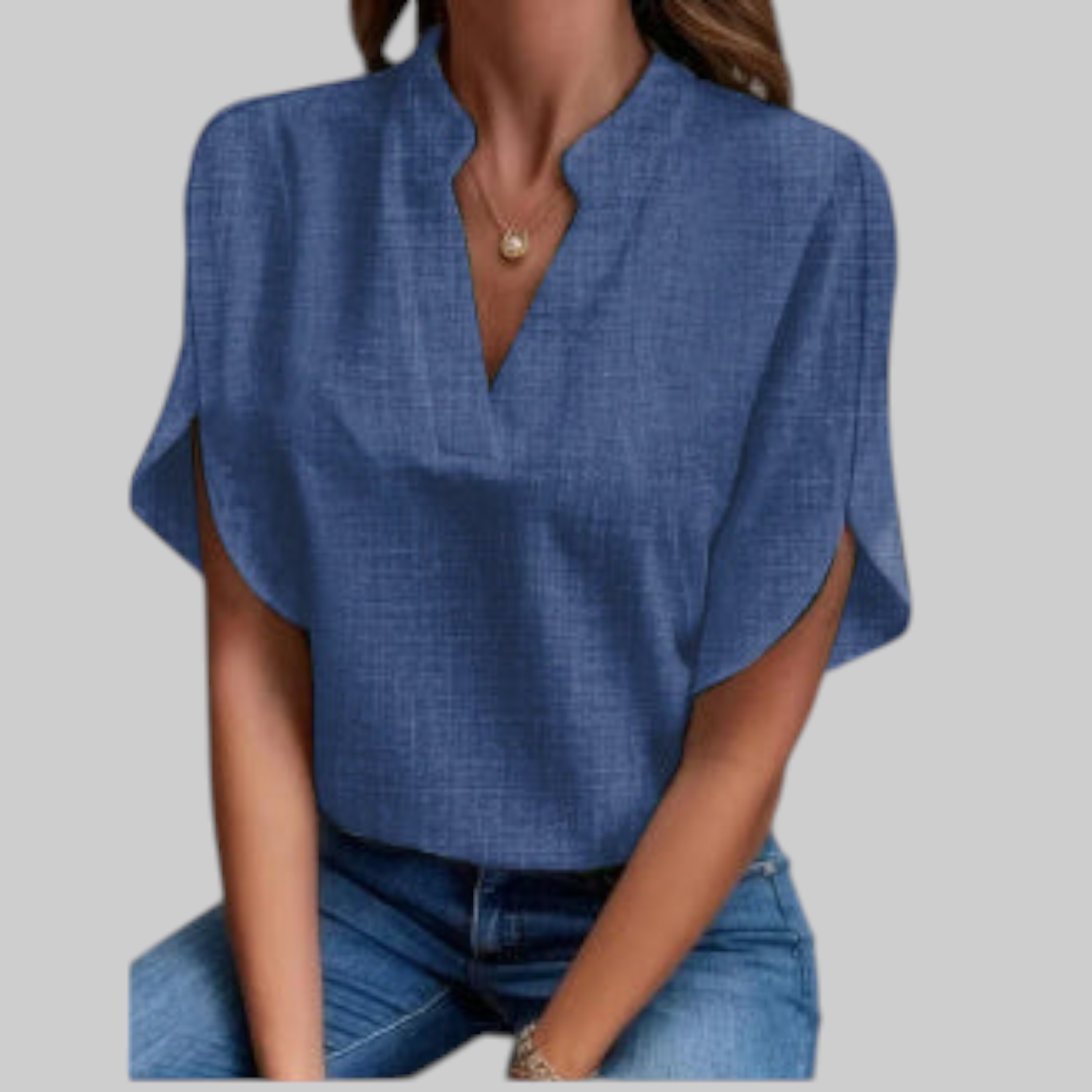 Carla | Luksuzna košulja s V-izrezom