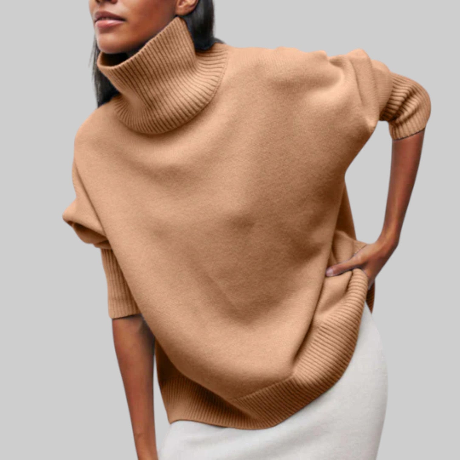 Amélie - Oversize pamučna dukica s okruglim izrezom