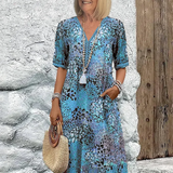 Lia | Srednja haljina za žene od lagane tkanine