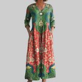 Judith | Elegantna duga haljina s cvjetnim uzorkom