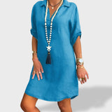 Vitória | Ljetna svježa lanena haljina