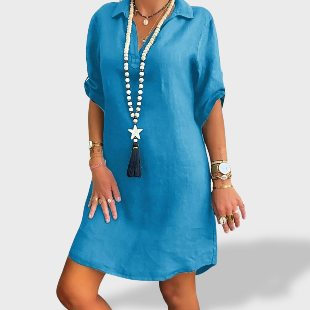 Vitória | Ljetna svježa lanena haljina