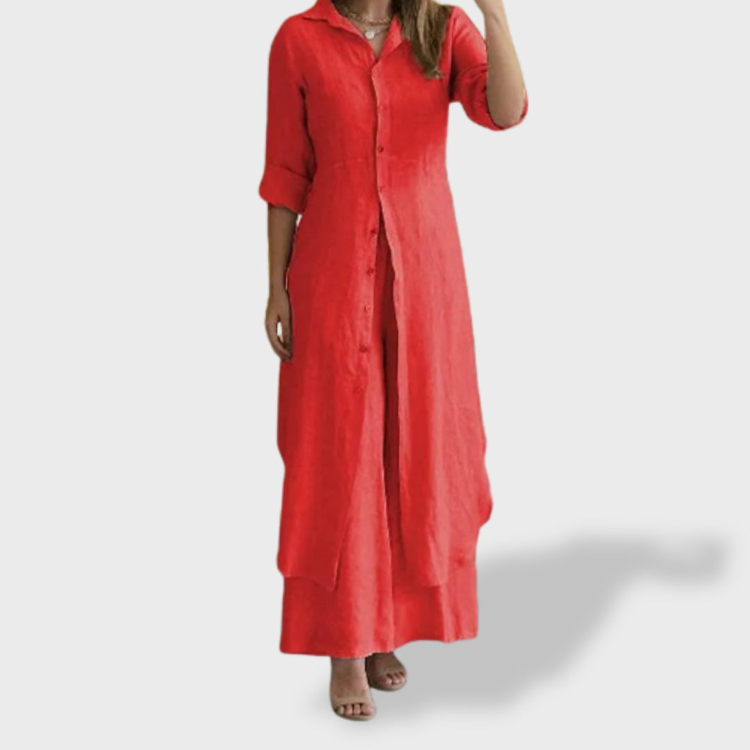 Vivenne | Set od dva komada od luksuznog lanenog materijala