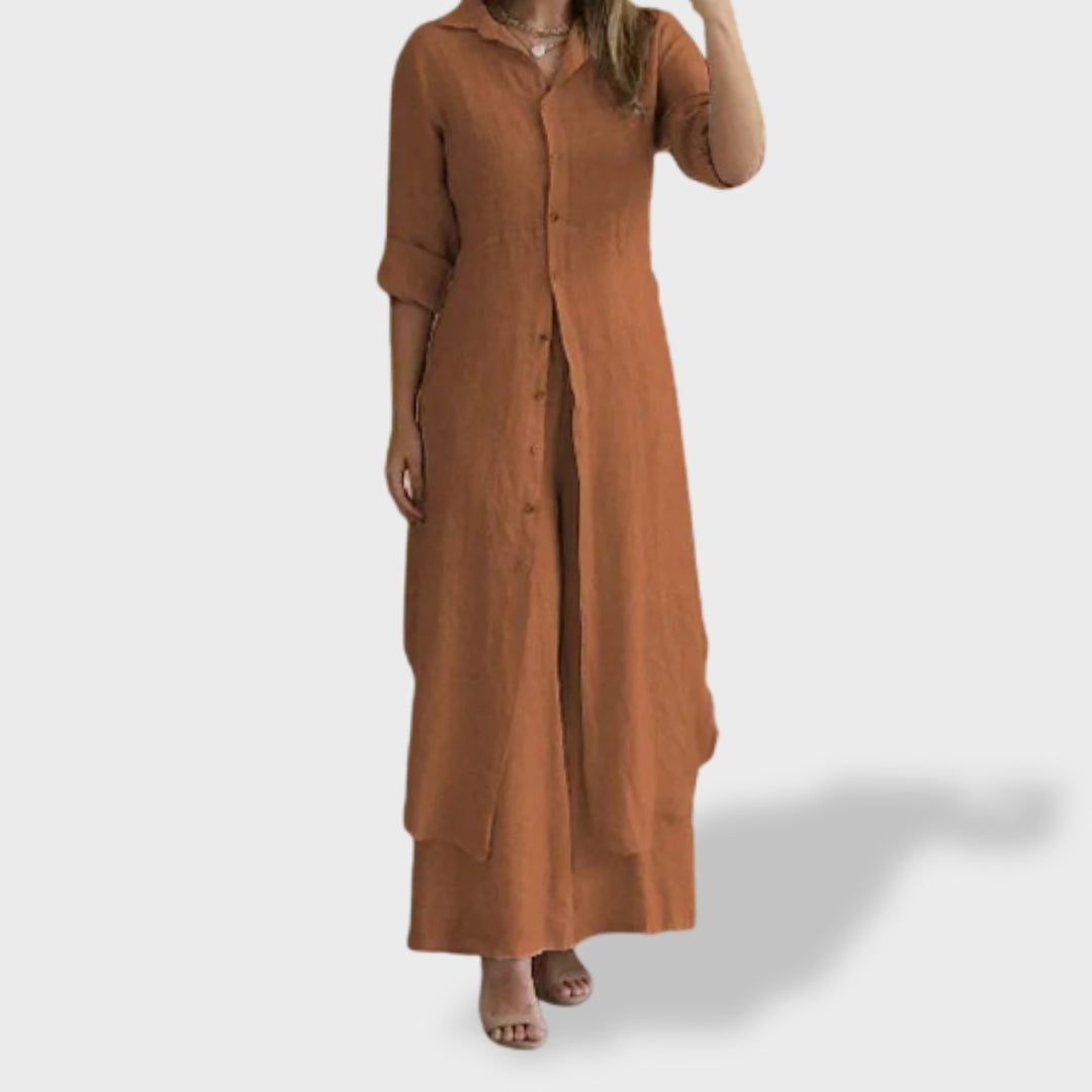 Vivenne | Set od dvije komade luksuznog lanenog tekstila