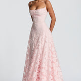 Francisa | Duga haljina s čipkastim korzetom