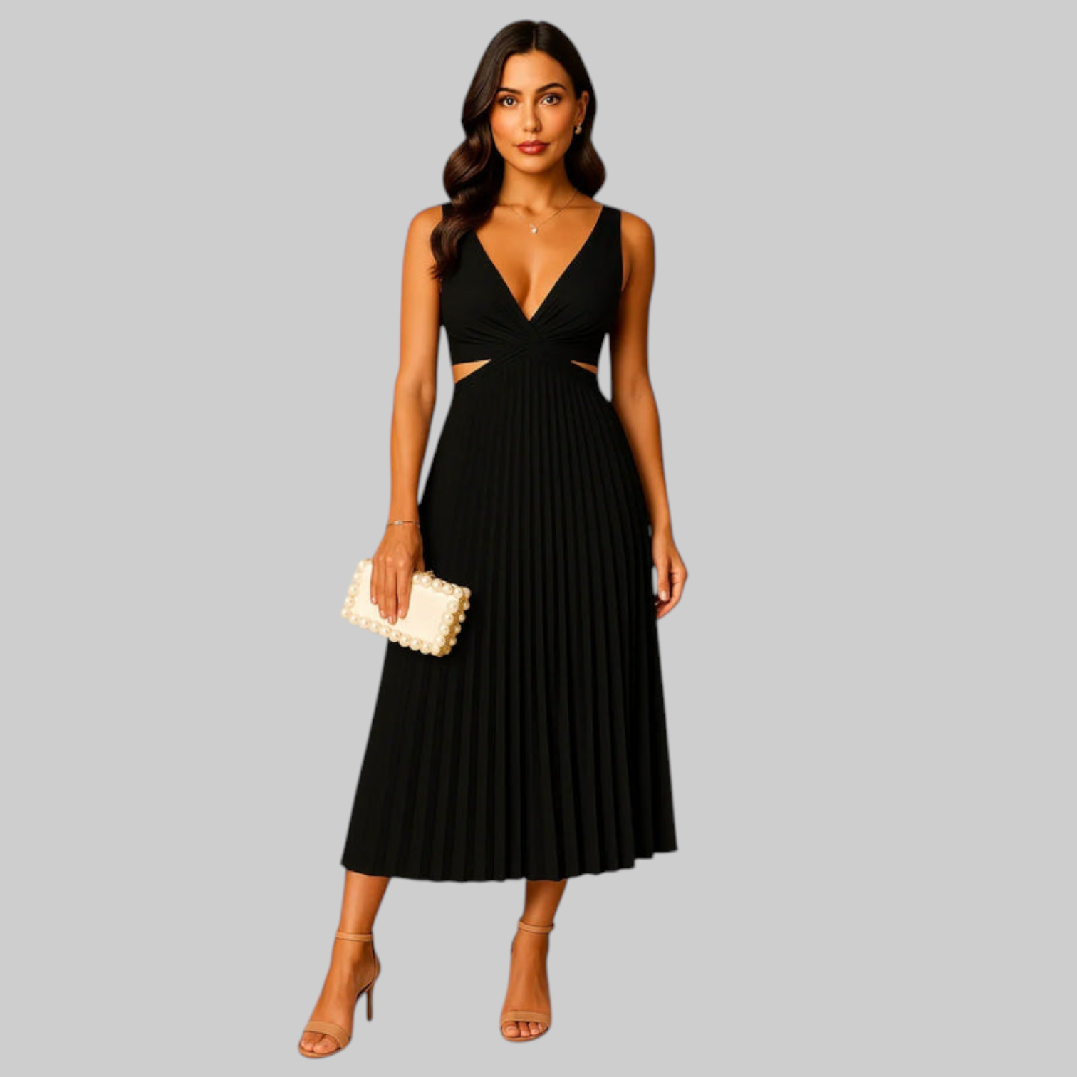 Lara – Elegantna šarena večernja haljina