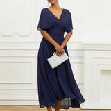 Helena | Svečana srednje dužine haljina Helena s V izrezom