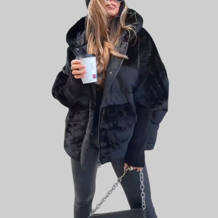 Raven - Moderna i luksuzna bomber jakna s kapuljačom