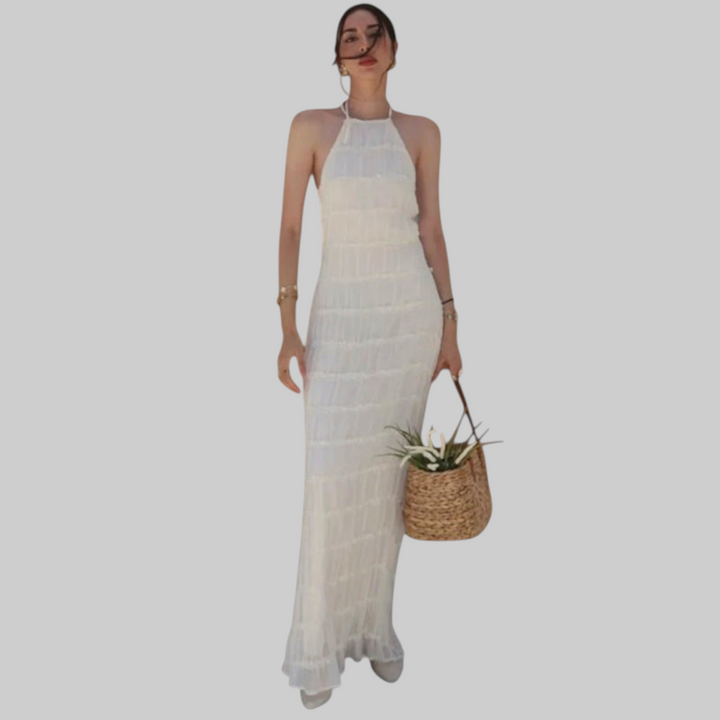 Edmea – Elegantna maxi haljina s trakama