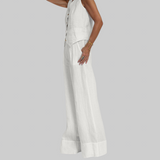 Martina | Elegantni dvodijelni laneni set