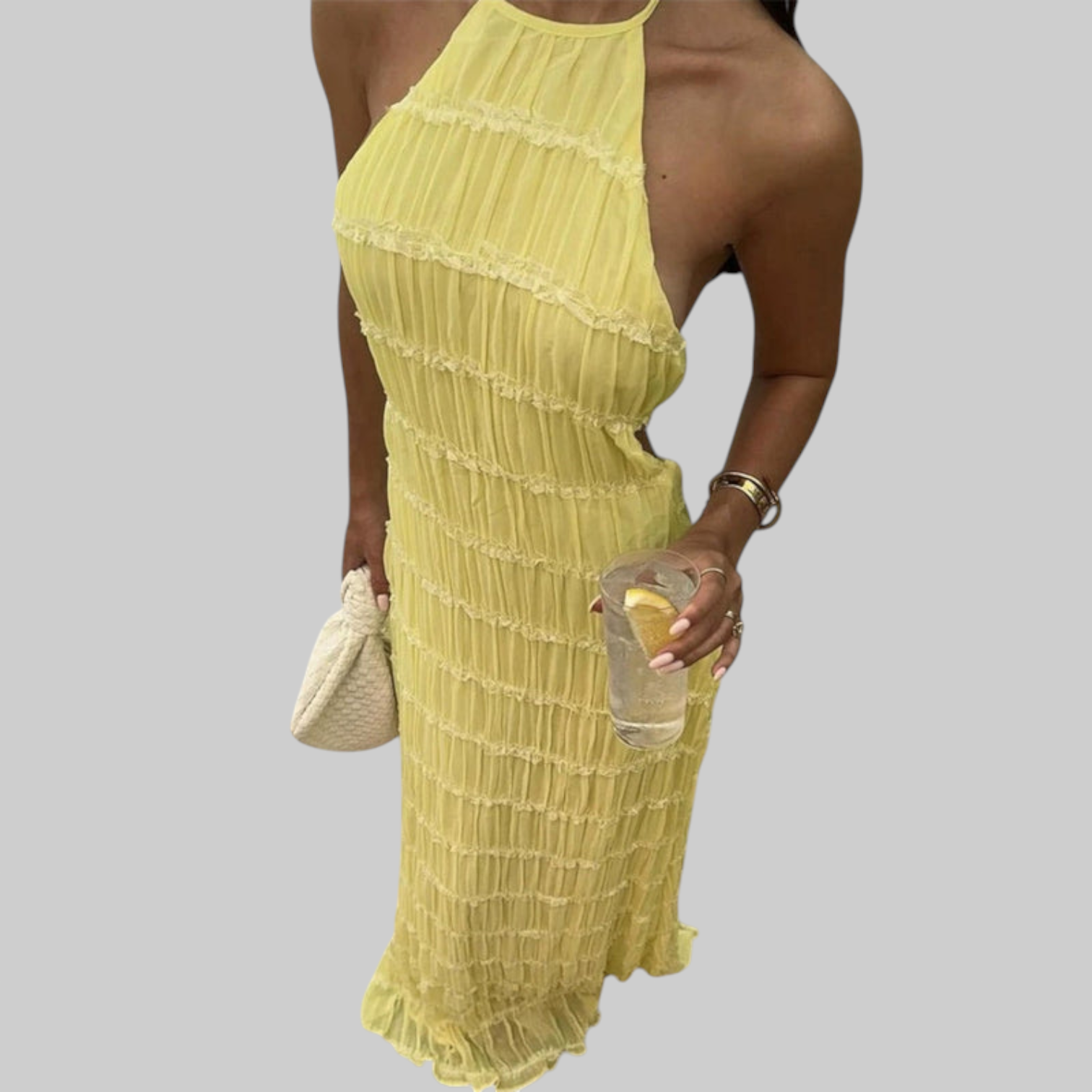 Edmea – Elegantna maxi haljina s naramenicama