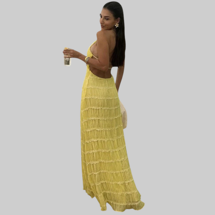 Edmea – Elegantna maxi haljina s trakama