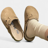 Aubree | Muške i ženske mokasinke od velura s podesivom kopčom