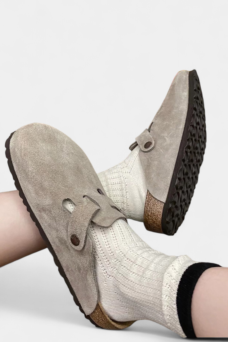 Aubree | Muške i ženske mokasinke od velura s podesivom kopčom