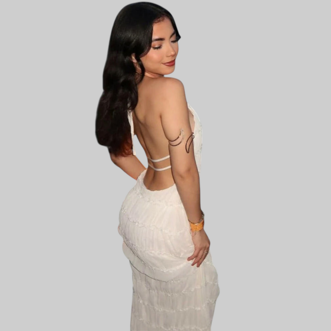 Edmea – Elegantna maxi haljina s trakama