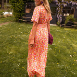 Sandra | Elegantna maxi haljina s V izrezom