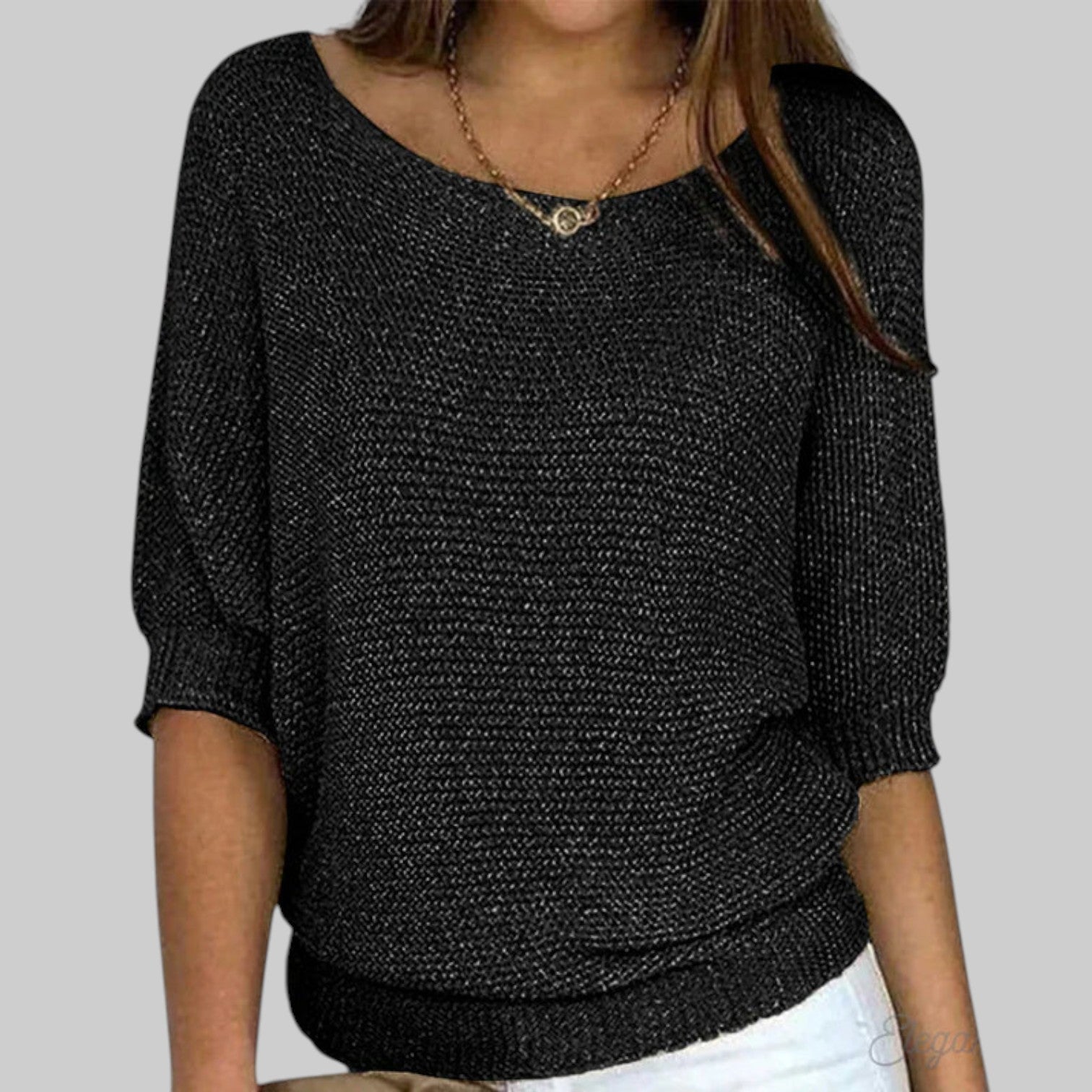 Luigia - Elegantna pleteni izvijeni džersej