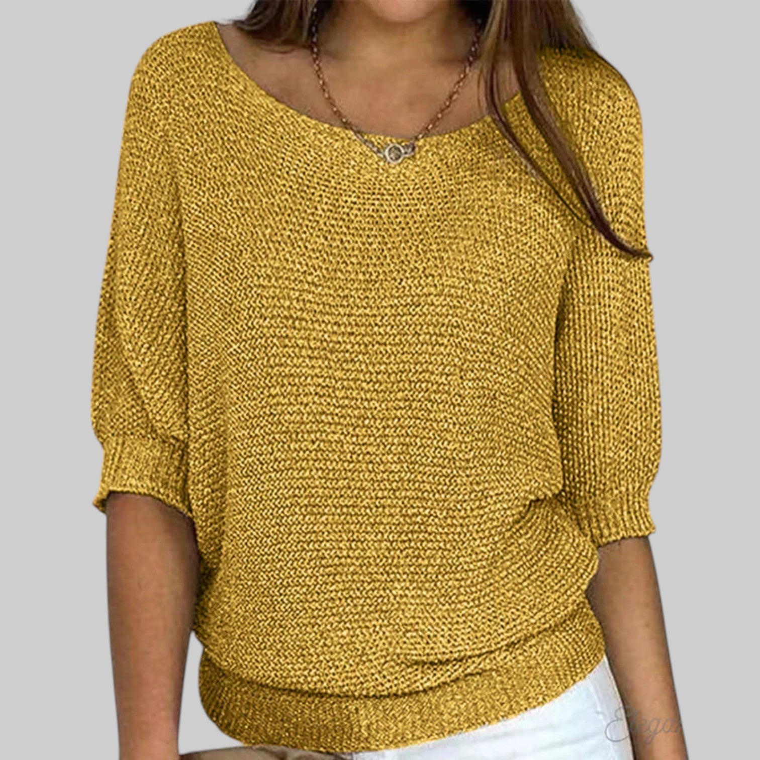 Luigia - Elegantna pleteni izvijeni džersej